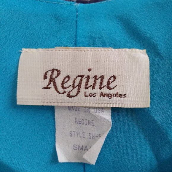 Sleeveless Maxi Dress, Blue Ombre, Vintage (late 90s) Regine Los Angeles - S - Picture 6 of 16